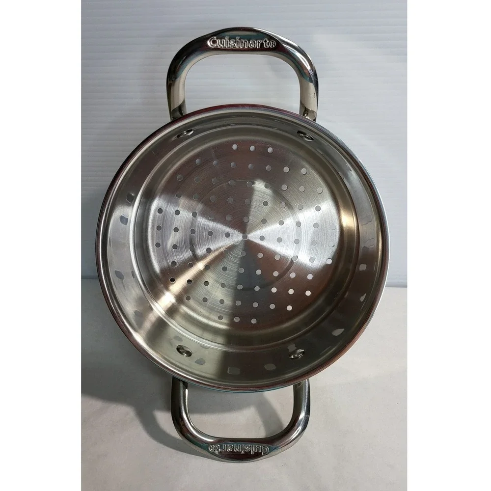 Cuisinart Steamer Insert Stainless Steel CookwareKitchen Accessory Size 4 Quarts